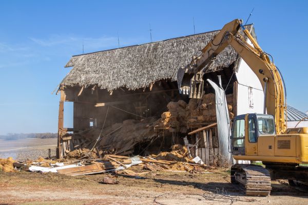 Barn Demolition in Binghamton